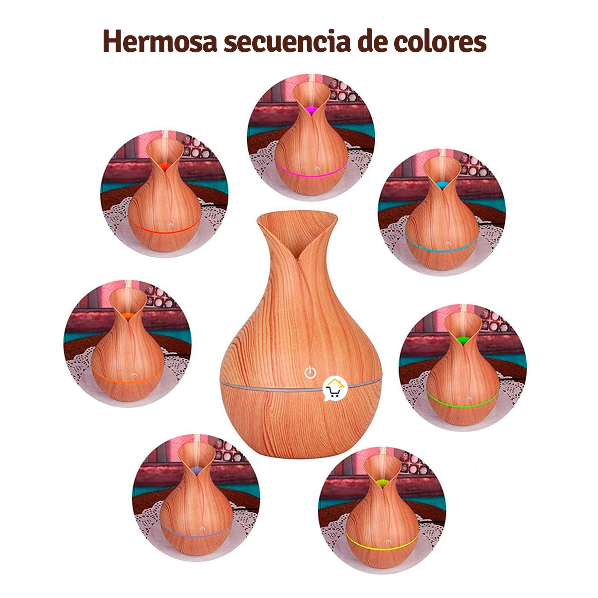 Humidificador LED Difusor Aromas SL004